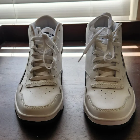 Reebok Women's White and Black Sneakers - Picture 2 of 4